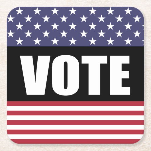 ABSTIMMUNG RECHTECKIGER PAPPUNTERSETZER (Vorderseite)