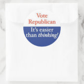 ABSTIMMUNG REPUBLIK RUNDER AUFKLEBER (Tasche)