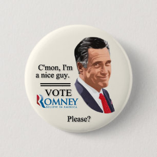 Abstimmung Romney bitte? Button