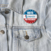 Abstimmung Romney für Präsidenten Button (Beispiel)
