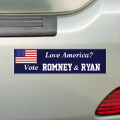 Abstimmung Romney Ryan Autoaufkleber (Auf Auto)