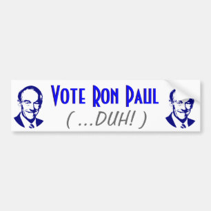 Abstimmung Ron Paul (Duh!) Autoaufkleber