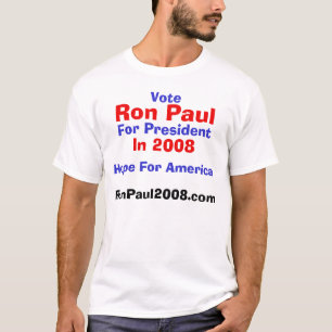 Abstimmung, Ron Paul, für Präsidenten im Jahre T-Shirt