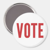 ABSTIMMUNG - Rot Magnet (Vorderseite/Rückseite)