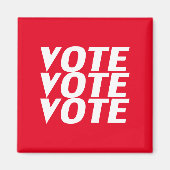 Abstimmung: Rot, Weiß Magnet (Vorne)