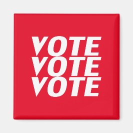 Abstimmung: Rot, Weiß Magnet