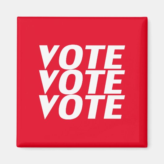 Abstimmung: Rot, Weiß Magnet (Vorne)