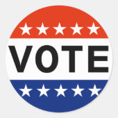 Abstimmung Runder Aufkleber (Vorderseite)