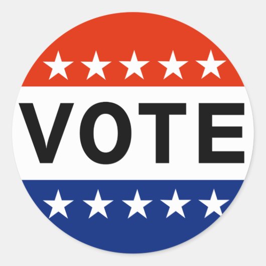 Abstimmung Runder Aufkleber (Vorderseite)