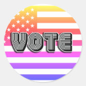 ABSTIMMUNG RUNDER AUFKLEBER (Vorderseite)