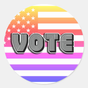 ABSTIMMUNG RUNDER AUFKLEBER