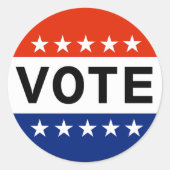 Abstimmung Runder Aufkleber (Vorderseite)