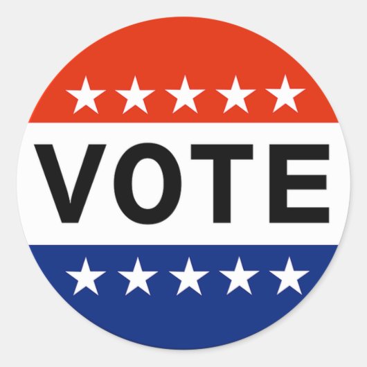 Abstimmung Runder Aufkleber (Vorderseite)