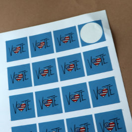 ABSTIMMUNG RUNDER AUFKLEBER