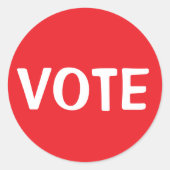 ABSTIMMUNG RUNDER AUFKLEBER (Vorderseite)