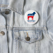 Abstimmung! Schaf-Party-Logo-Knopf Button (Beispiel)
