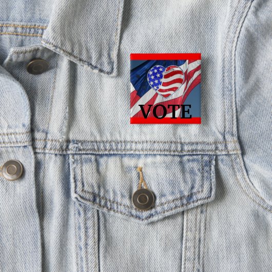 Abstimmung - Schaltfläche für die Wahlkampagne Button (Beispiel)