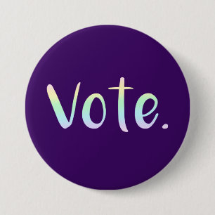 "Abstimmung." Schaltfläche Pastel Rainbow Ombre Button