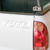 Abstimmung - schwarz / weiß - Autoaufkleber (Auf Lkw)