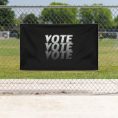 "Abstimmung" Schwarz-weiß grau Banner (Insitu)