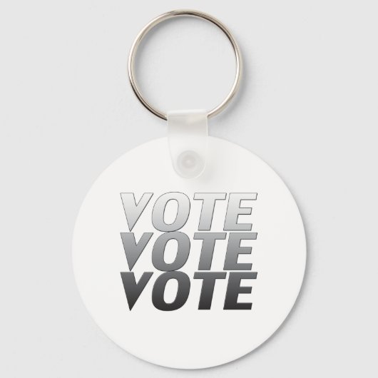 Abstimmung - Schwarz-weiß, grau Schlüsselanhänger (Vorderseite)