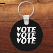 Abstimmung - Schwarz-weiß Schlüsselanhänger (Vorderseite)