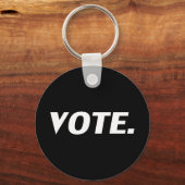 Abstimmung - Schwarz-weiß Schlüsselanhänger (Vorderseite)