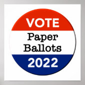 Abstimmung: Stimmzettel 2022 für die Halbzeitwahl Poster (Vorne)