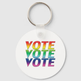 Abstimmung - Stolz lgbtq lgbt Regenbogenfarben Schlüsselanhänger