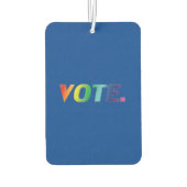 "Abstimmung" - Stolz lgbtq Regenbogenblauer Lufter Autolufterfrischer (Rückseite)