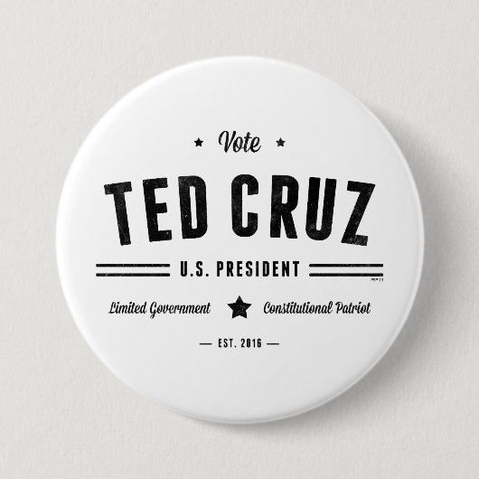 Abstimmung Ted Cruz 2016 Button (Vorderseite)