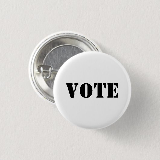 "Abstimmung" - TEXT UND FARBE ZUNEHMEN - Schaltflä Button (Vorne & Hinten)