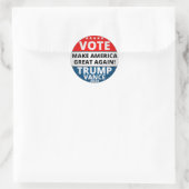 Abstimmung Trump 2024 Runder Aufkleber (Tasche)