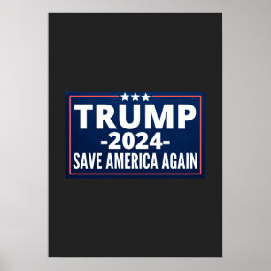 Abstimmung, Trump 2024, Trump 2024, 2024, Trump 20 Poster