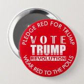 Abstimmung Trump bei den Wahlen 2020 Button (Vorne & Hinten)