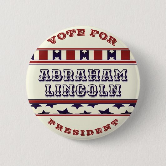 Abstimmung über Abraham Lincoln Button (Vorderseite)