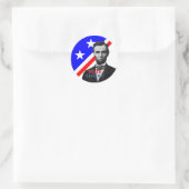 Abstimmung über Abraham Lincoln Runder Aufkleber (Tasche)