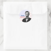 Abstimmung über Abraham Lincoln Runder Aufkleber (Tasche)