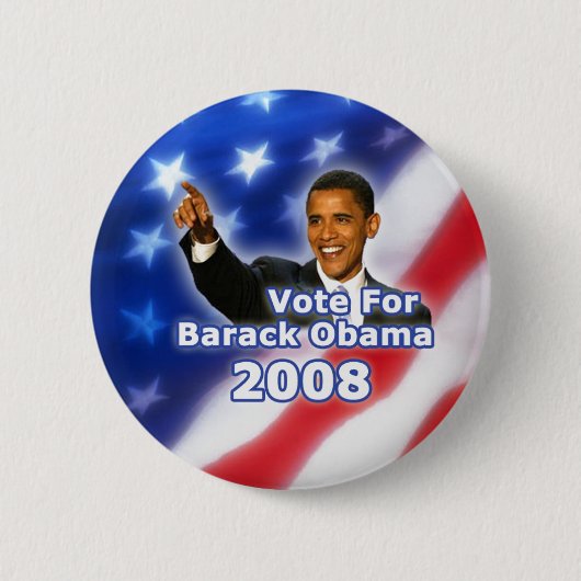 Abstimmung über Barack Obama Button (Vorderseite)