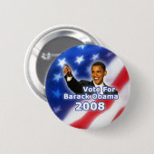 Abstimmung über Barack Obama Button (Vorne & Hinten)
