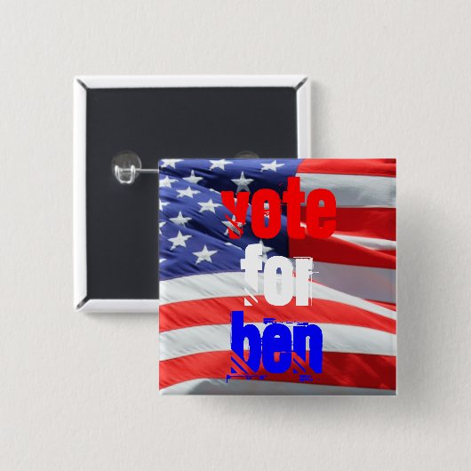 Abstimmung über Ben Carson, Präsidentschaftswahlen Button (Vorne & Hinten)