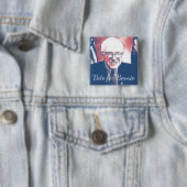 Abstimmung über Bernie Sanders Support Digital Art Button (Beispiel)