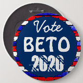 Abstimmung über Beto O'Rourke für die US-Präsident Button (Vorne & Hinten)