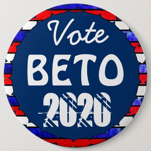 Abstimmung über Beto O'Rourke für die US-Präsident Button (Vorderseite)