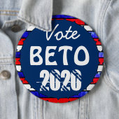 Abstimmung über Beto O'Rourke für die US-Präsident Button (Beispiel)