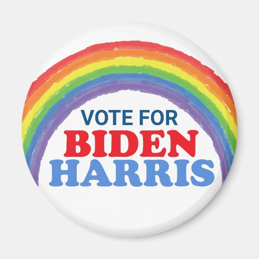 Abstimmung über Biden Harris-Regenbogenwahl Magnet (Vorne)