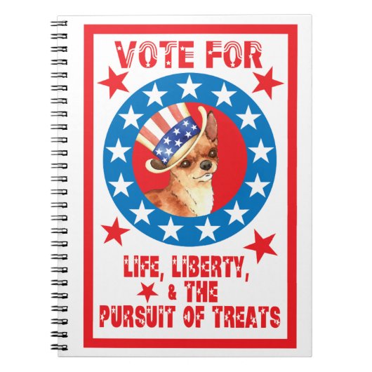Abstimmung über Chihuahua Notizblock (Vorderseite)