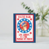 Abstimmung über Chihuahua Postkarte (Stehend Vorderseite)