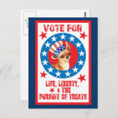 Abstimmung über Chihuahua Postkarte (Vorne/Hinten)