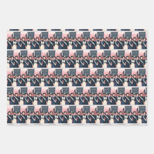 Abstimmung über das Grünbuch zur Frauenförderung Geschenkpapier Set (Vorderseite)